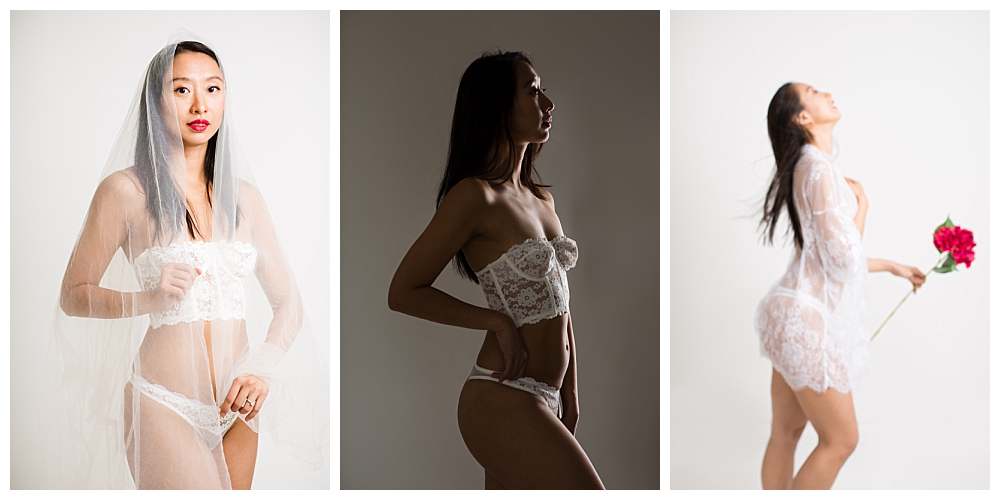 girl-wearing-white-lace-robe-white-bralette-veil-bridal-boudoir-look-by-female-photographer-london